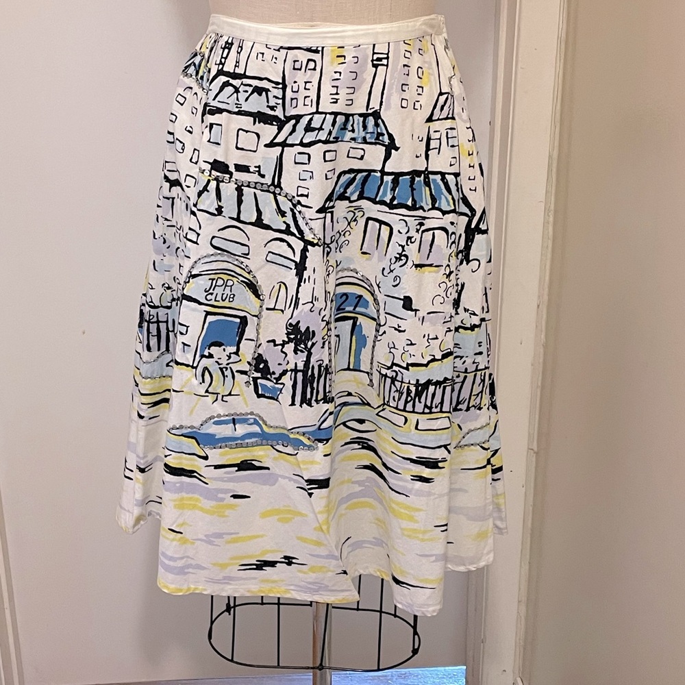 City Print Skirt - Uniform John Paul Richard